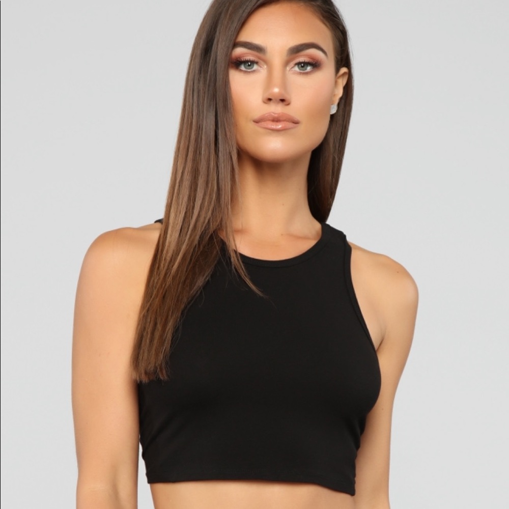 My Own Way Crop Top - Black